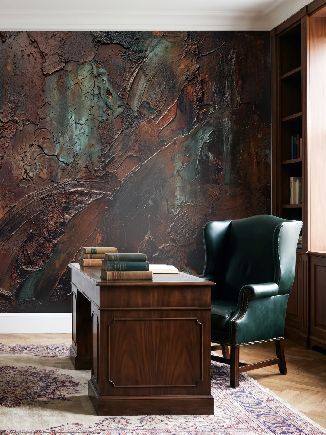 Wand mit Rostpatina