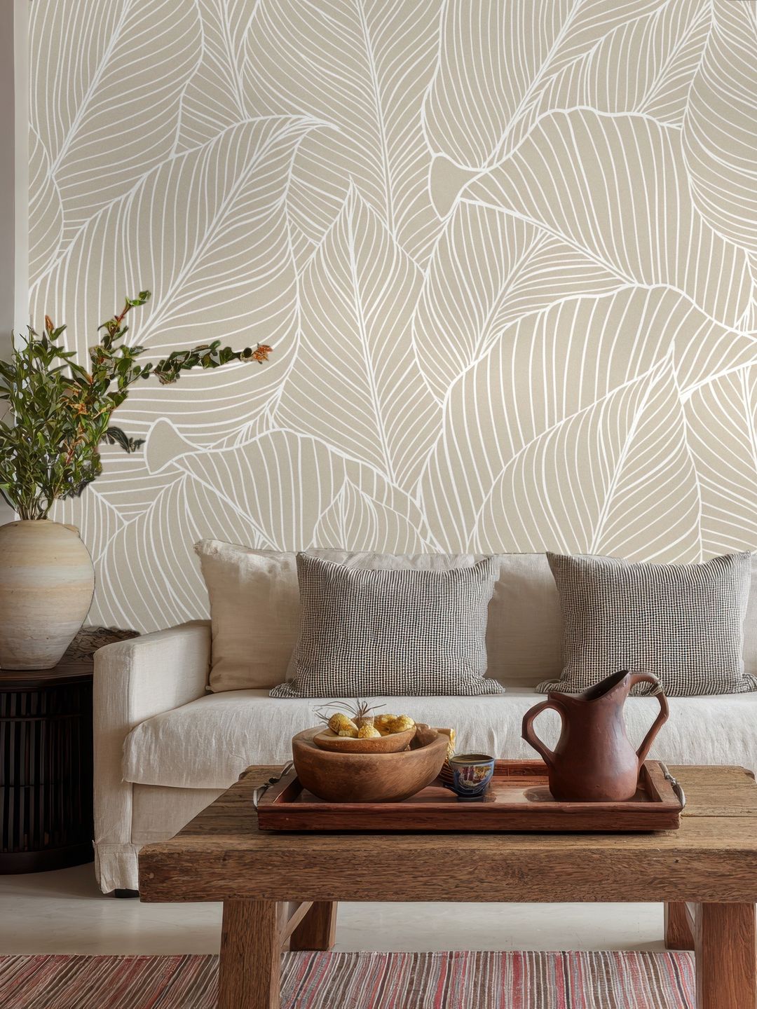 Linen Leaf Outline