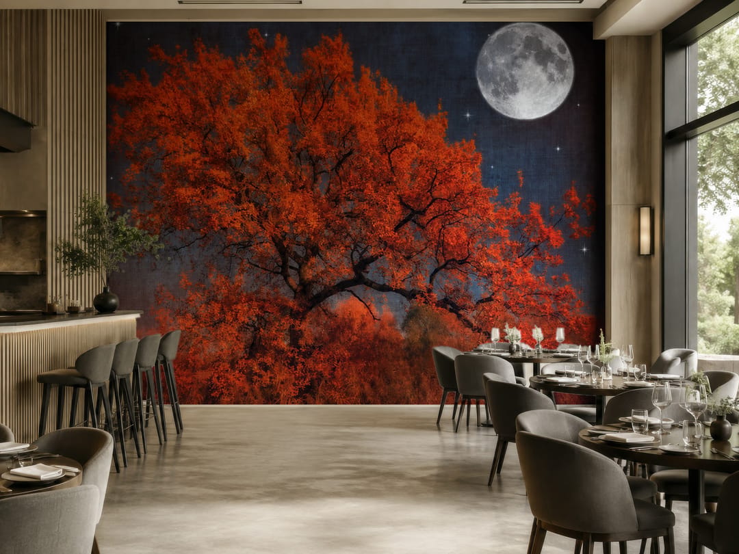 October Lantern mural