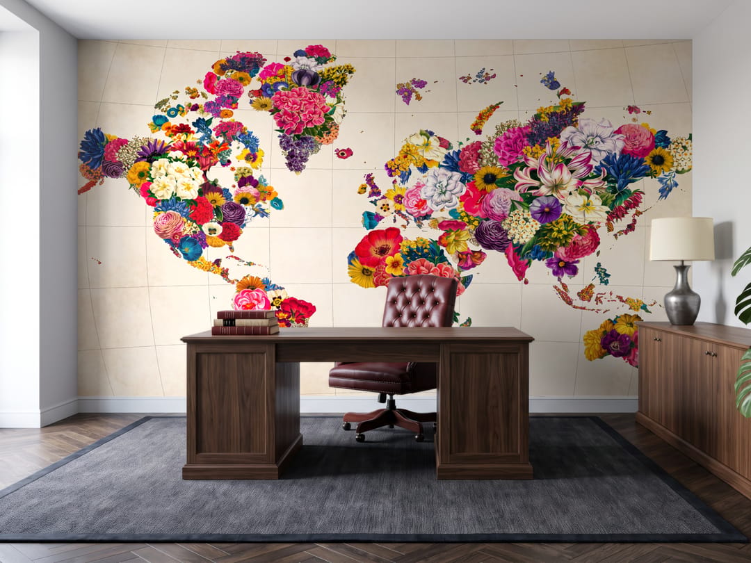 Petal Cartography mural