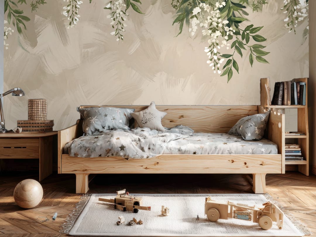 Wisteria Cascade mural