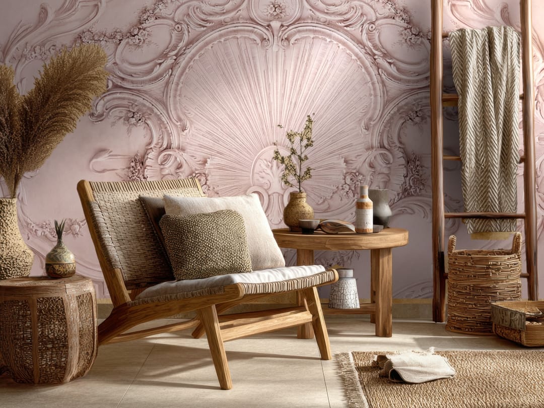 Baroque Shell mural
