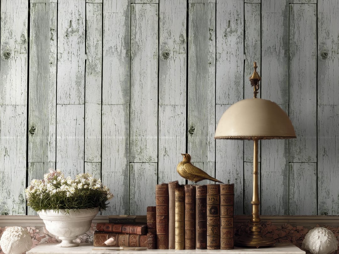 Whitewashed Boards wallpaper