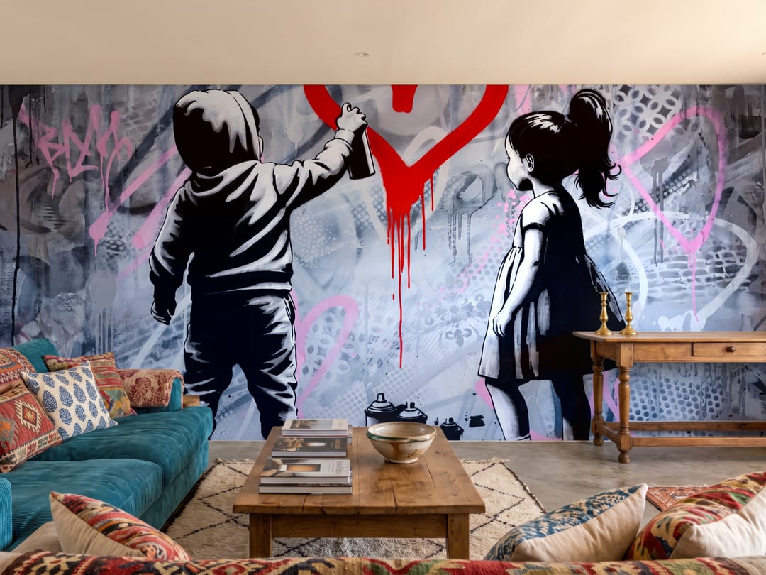 Heart Cartography mural