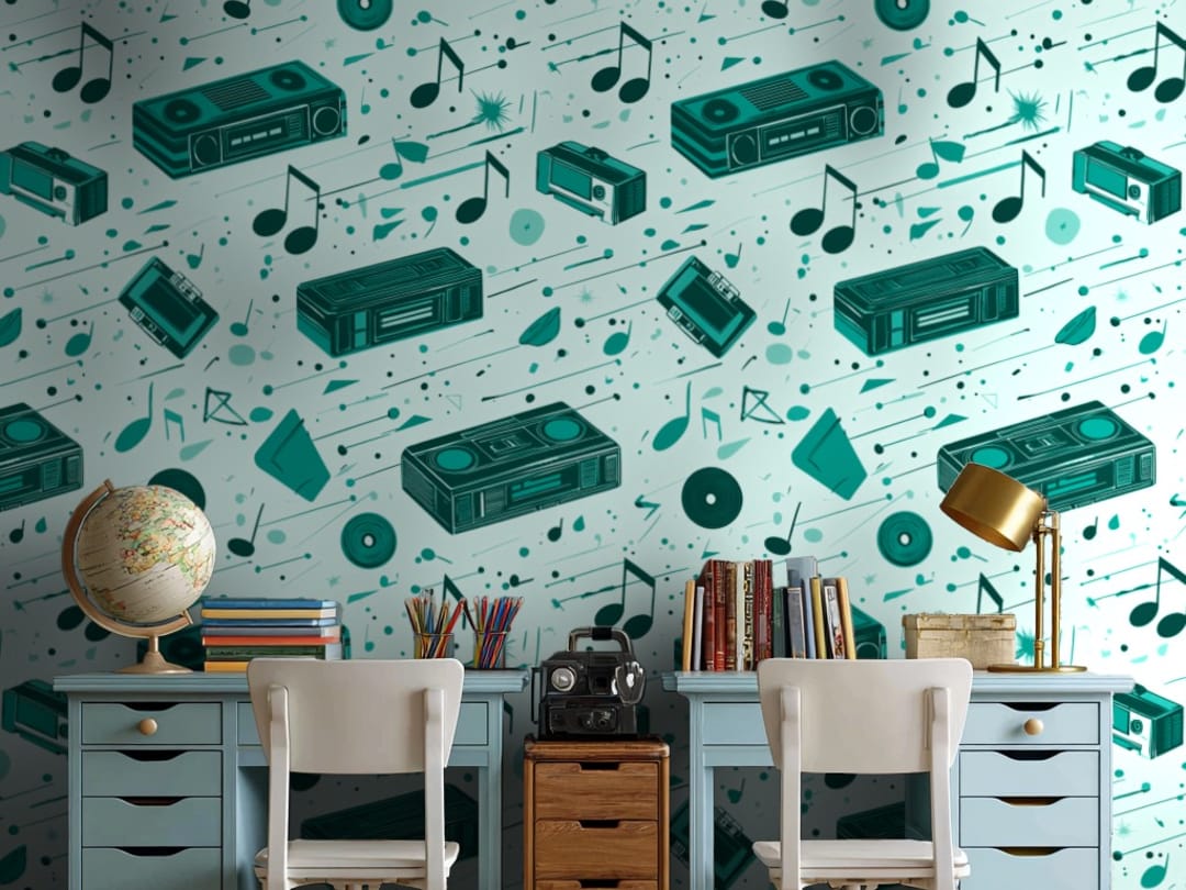 Retro Rhythm Burst wallpaper
