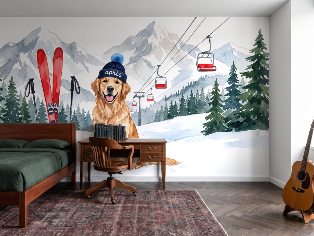 Vista alpina mural