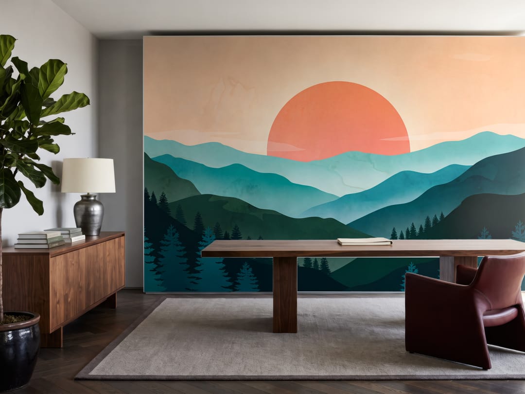 Coral Sun Mountains mural