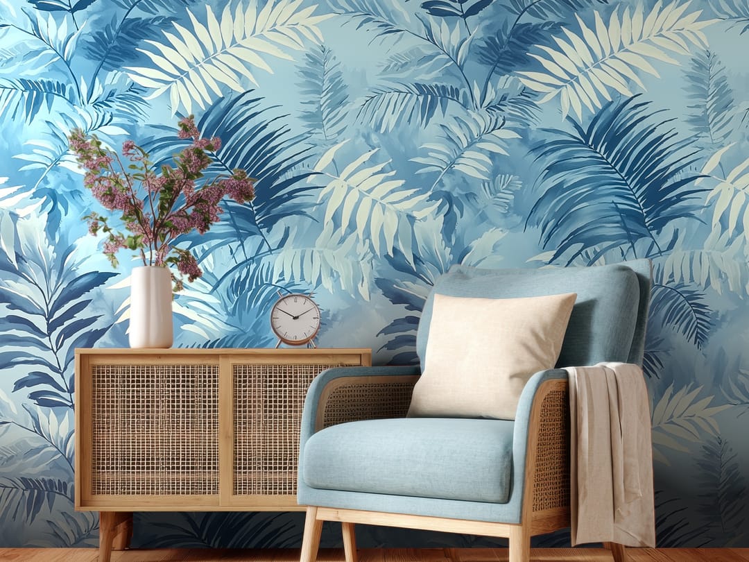 Lagoon Fronds wallpaper