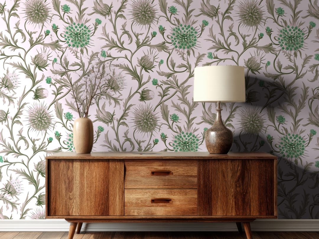 Thistle Harmony wallpaper