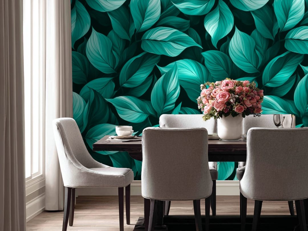 Azure Foliage wallpaper