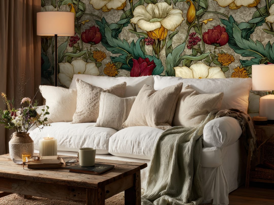 Moody Peony Garden wallpaper