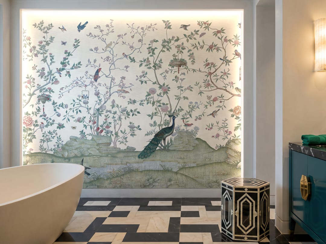 Peacock Reverie mural