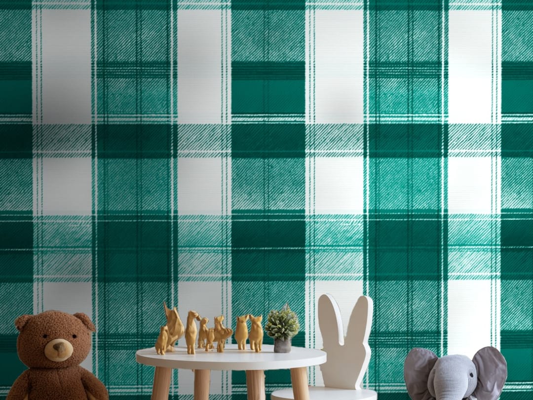 Crimson Checkered Elegance wallpaper