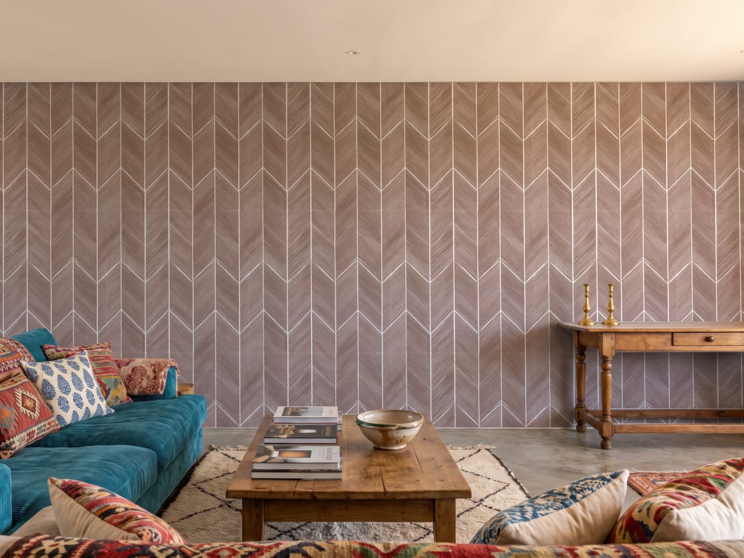 Oak Chevron Parquet wallpaper