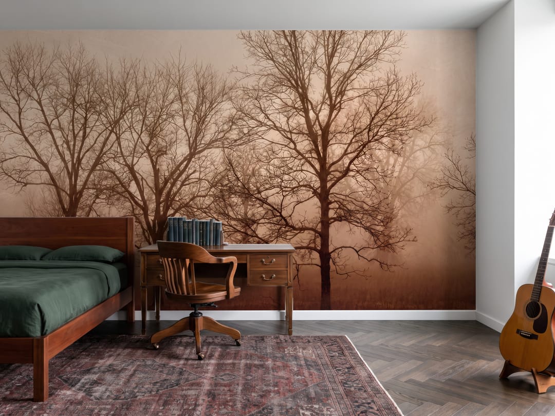 Disig krattskog mural