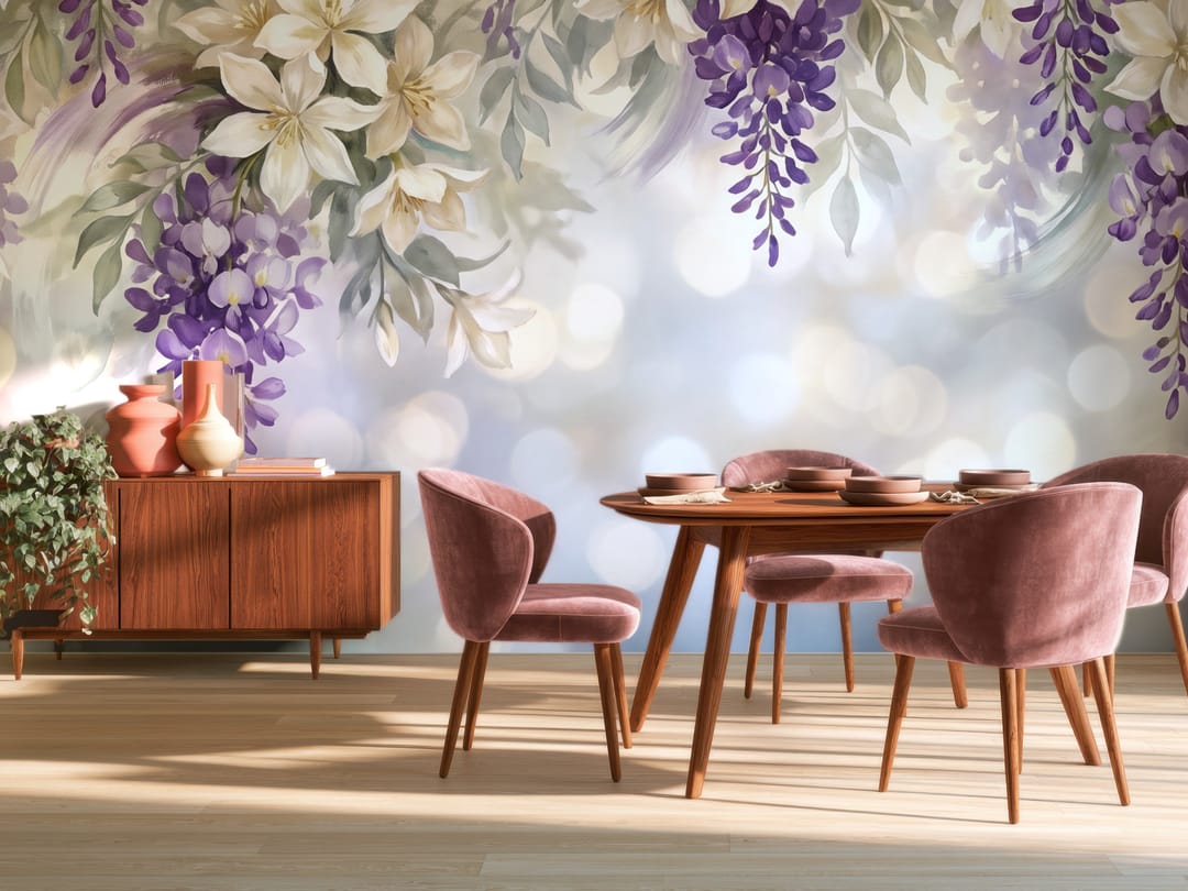 Wisteria Glade mural