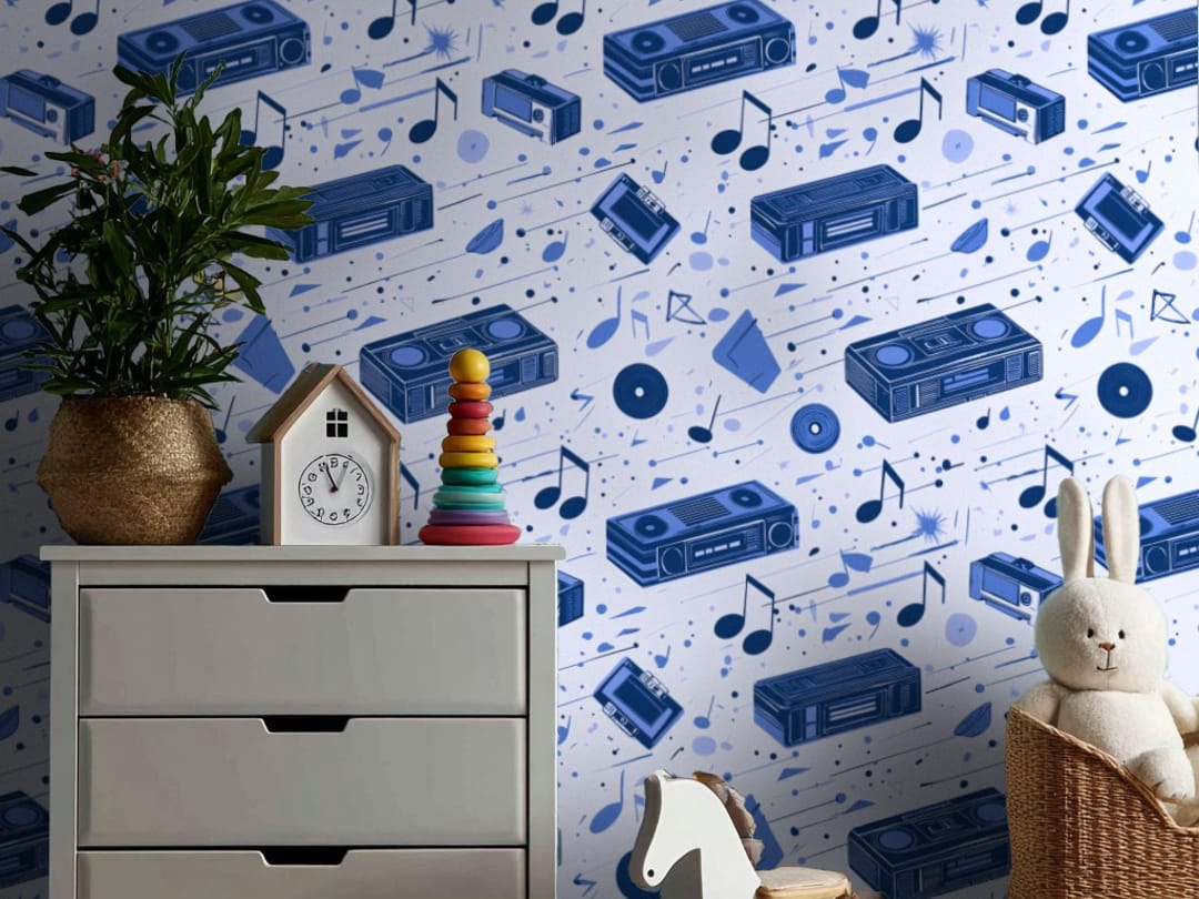 Retro Rhythm Burst wallpaper