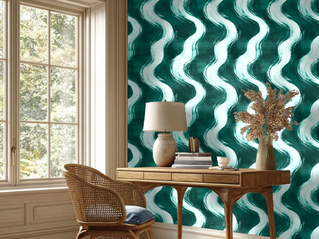 Indigo Swirl Dreams wallpaper