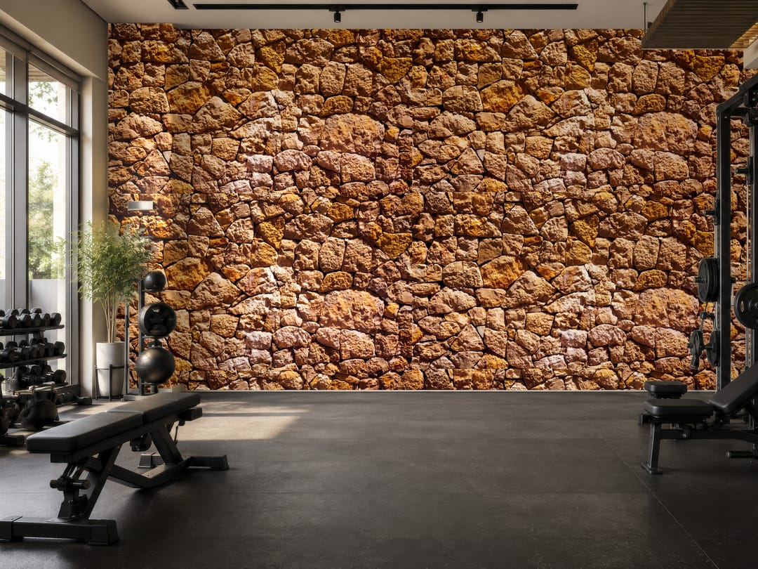 Stonework mural