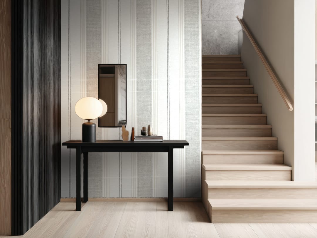Pebble Grey Stripe wallpaper