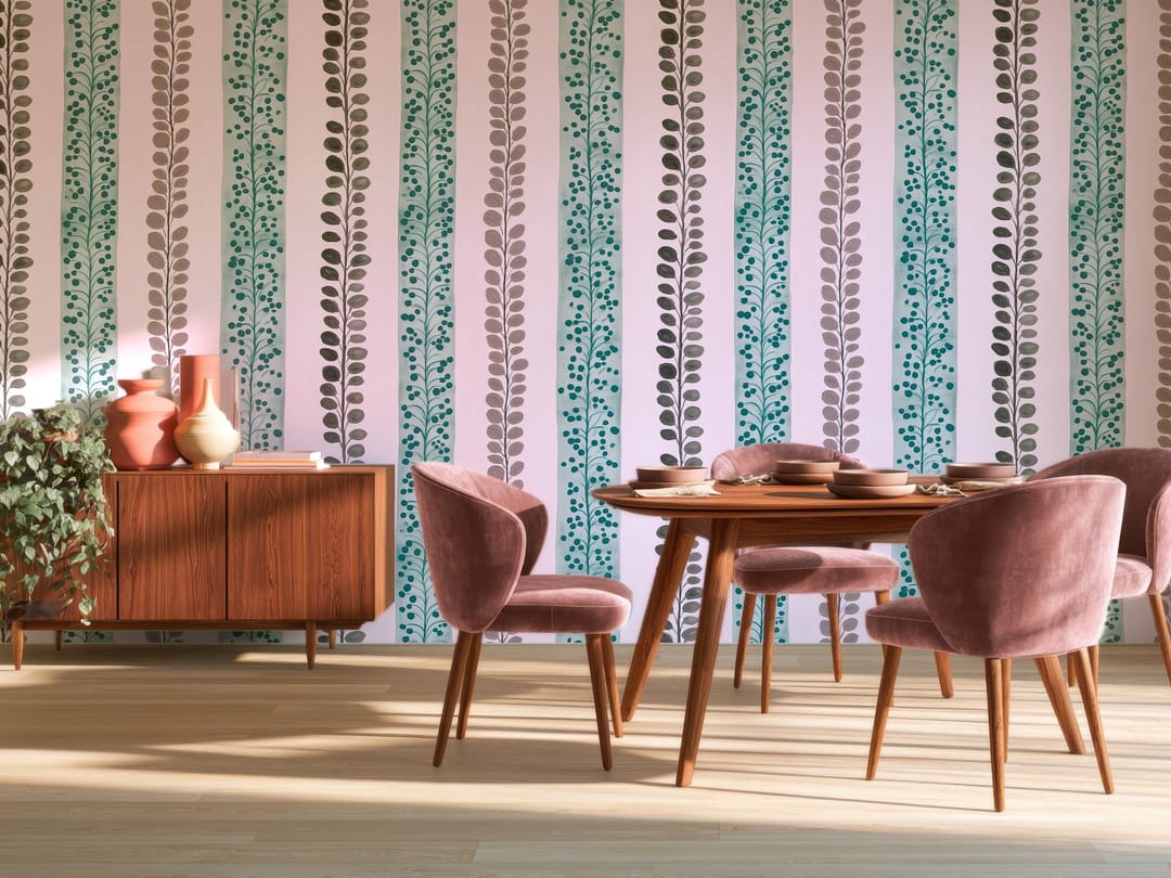 Denim Ticking Stripe wallpaper