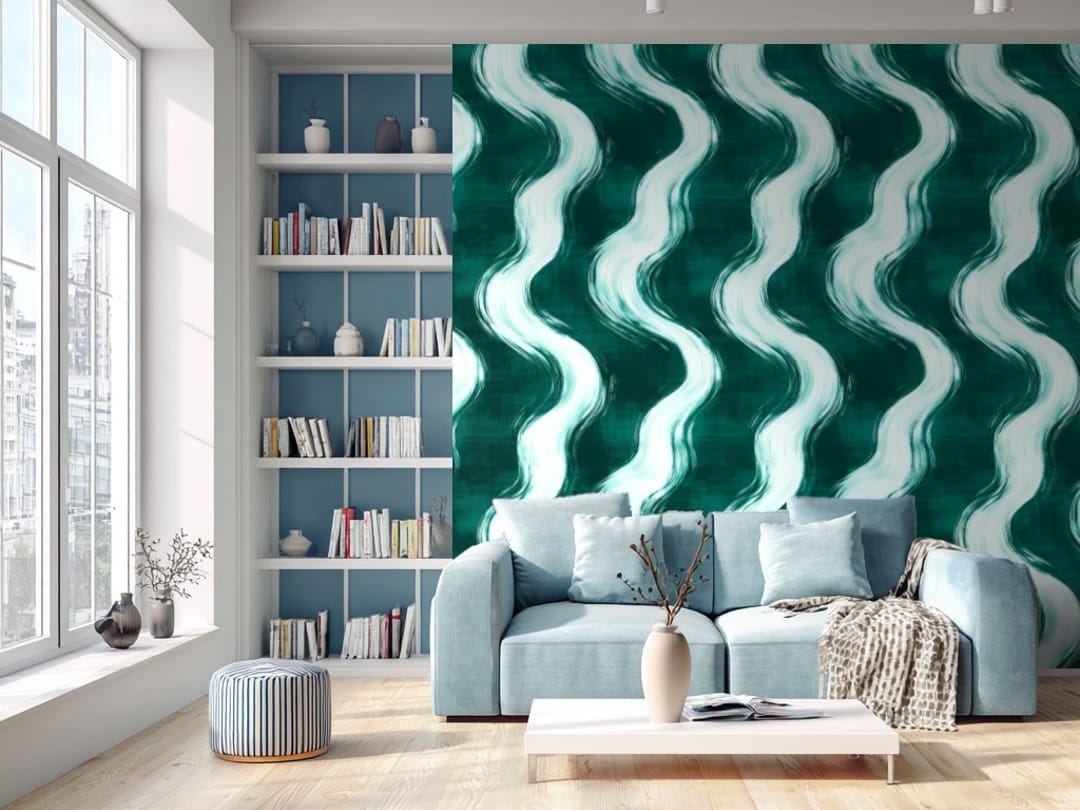 Indigo Swirl Dreams wallpaper