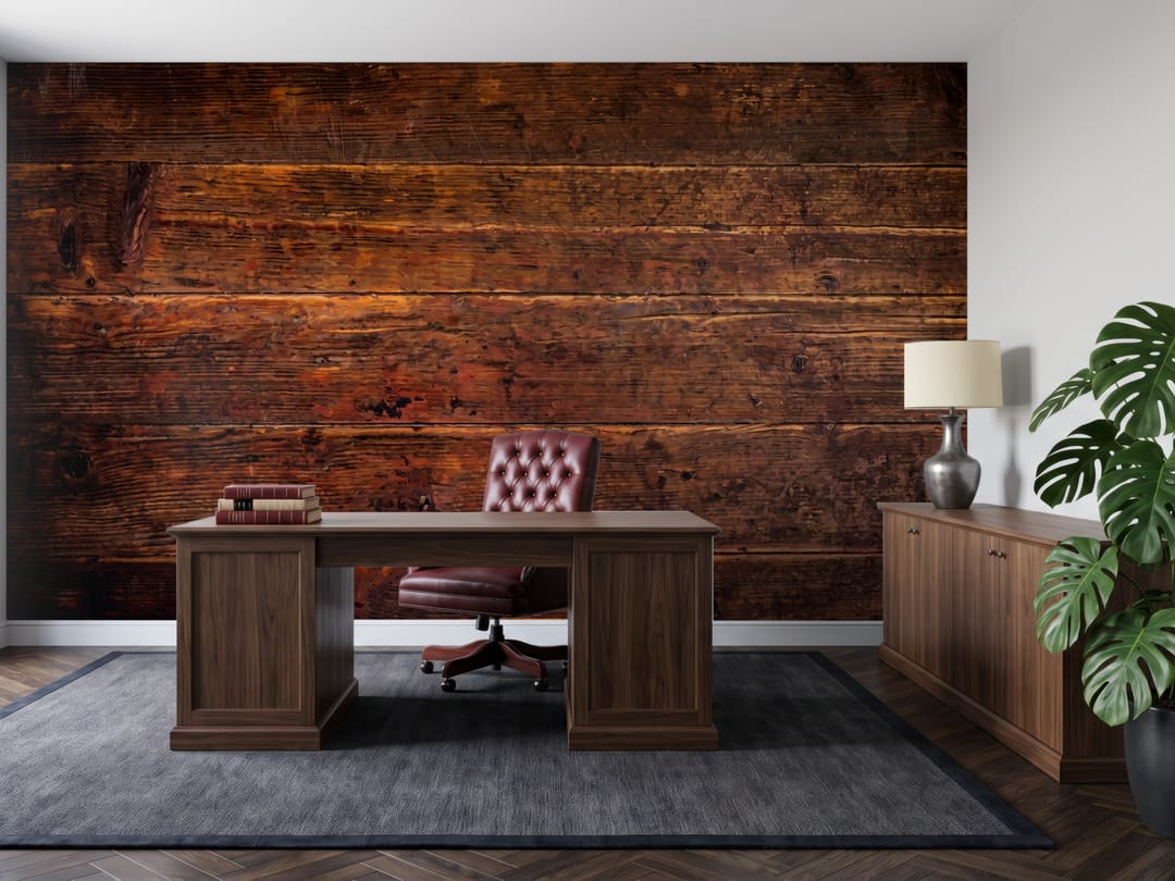 Russet Barn Planks mural