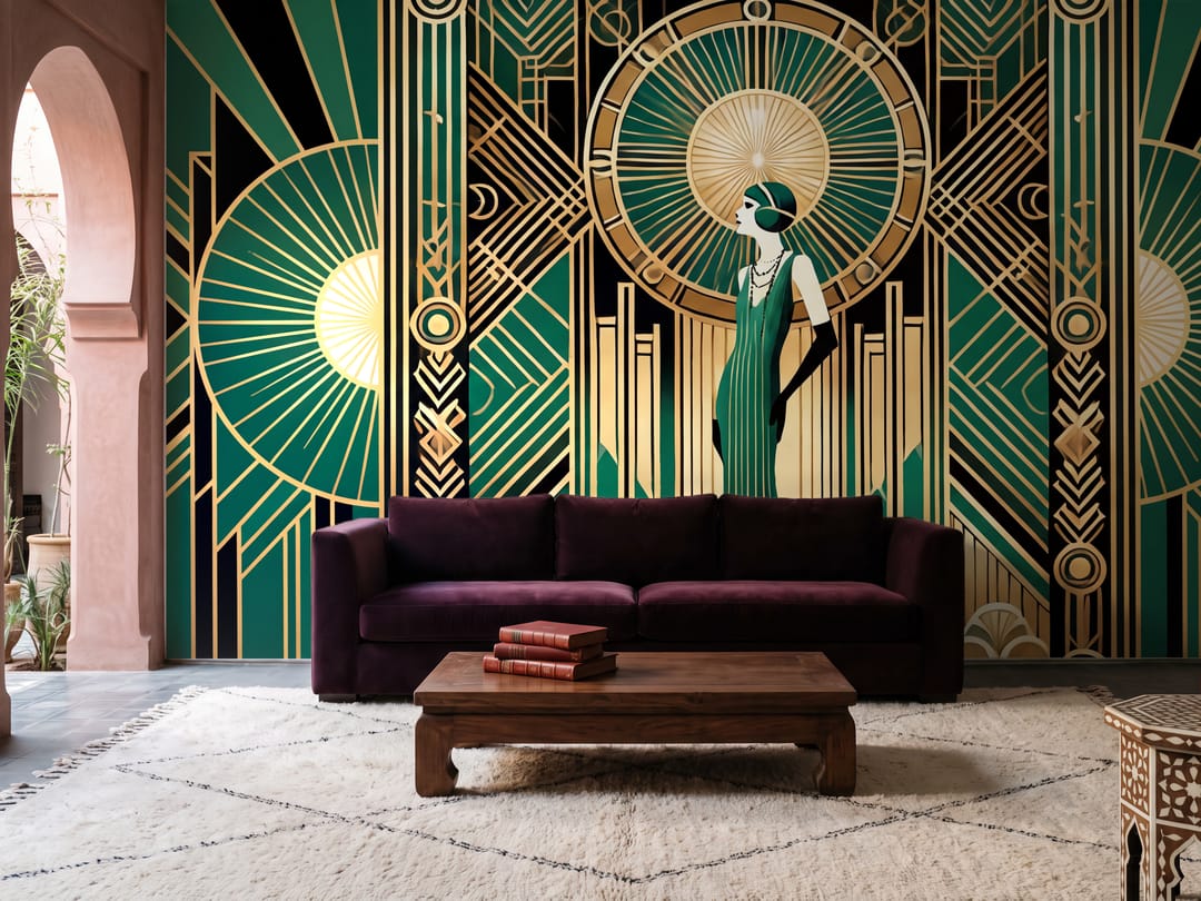 Pénombre Art déco mural