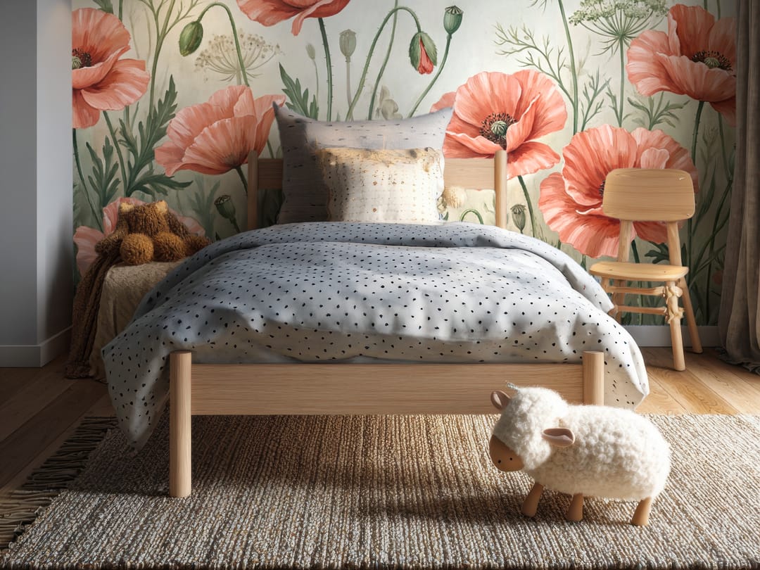 Poppy Meadow mural