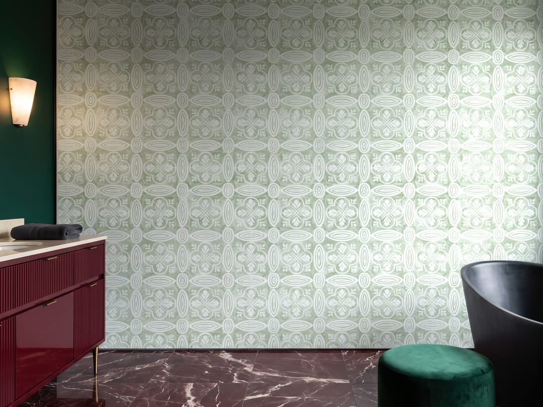 Mint Lattice Weave wallpaper
