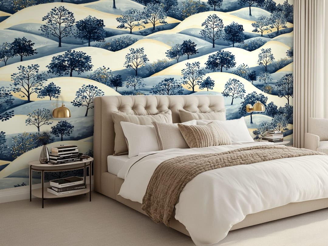 Misty Woodland Haven wallpaper