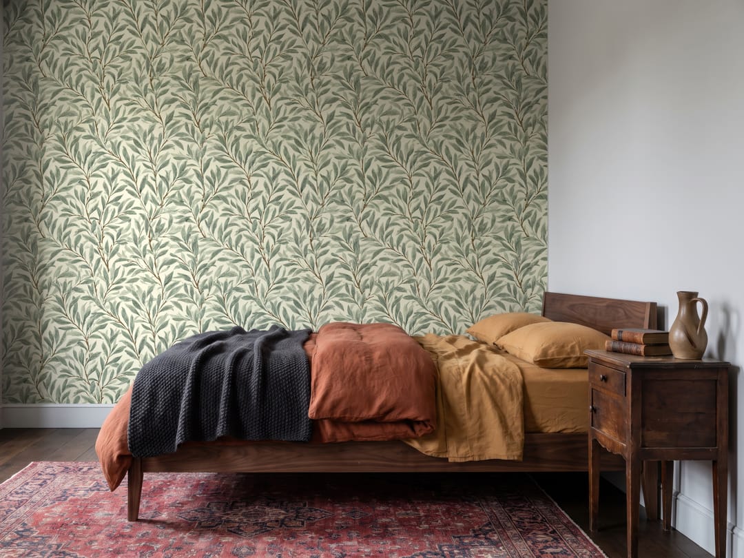 Olive Leaf Ditsy wallpaper