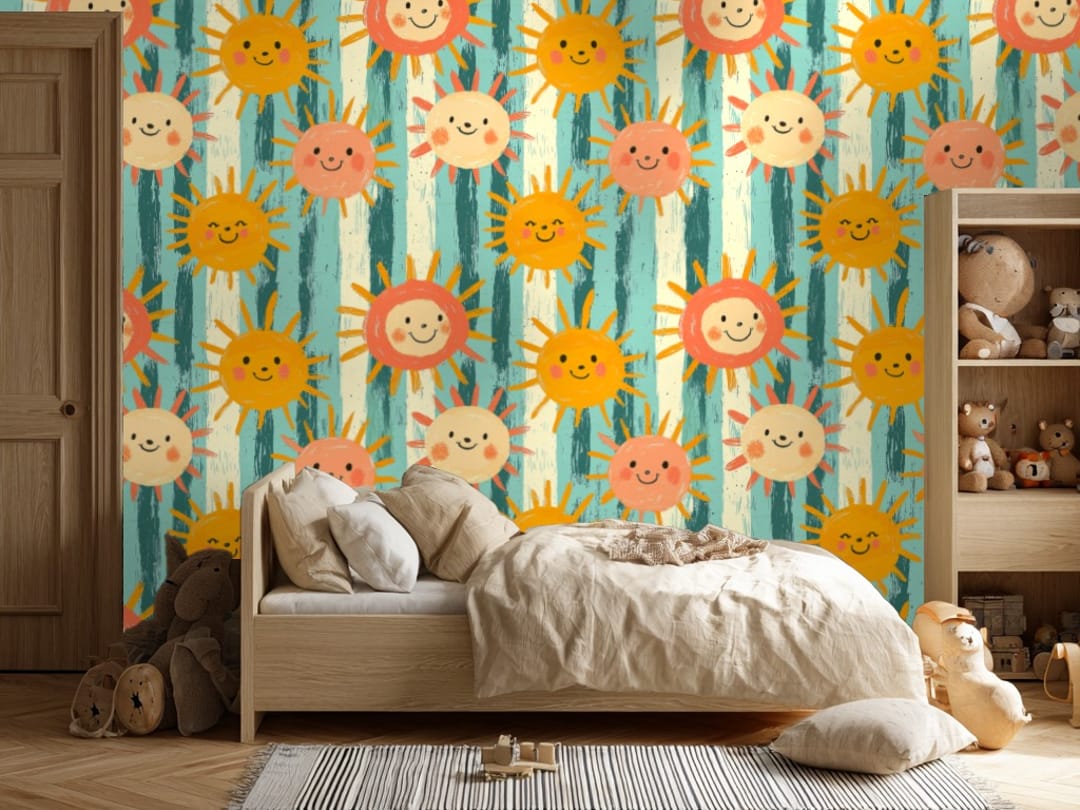 Fröhliche Sonnenstreifen wallpaper