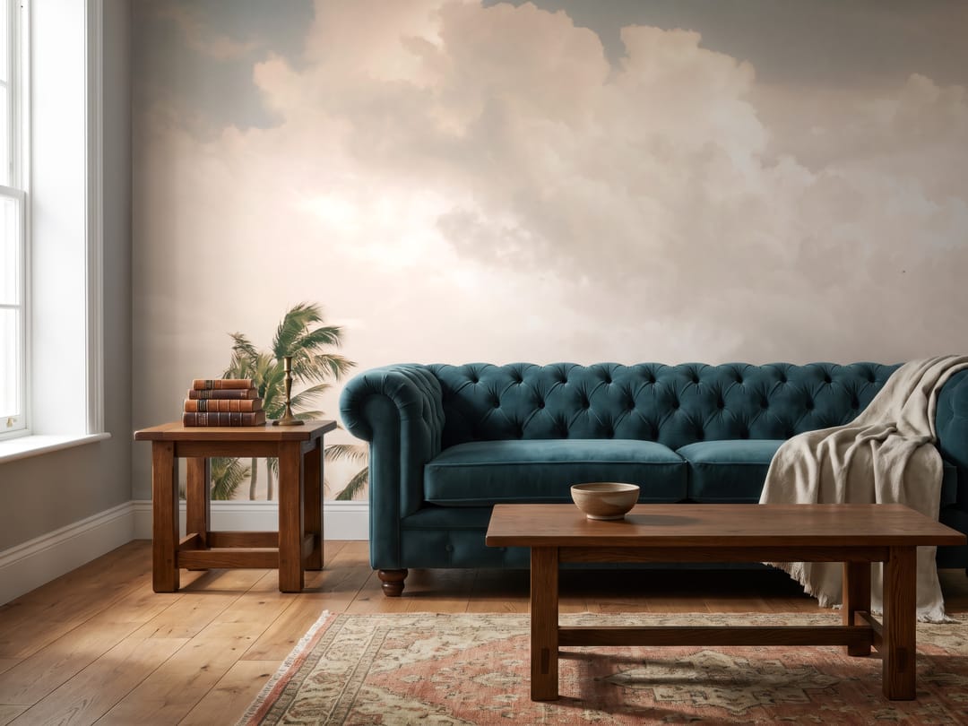 Cream Cloud Sky mural