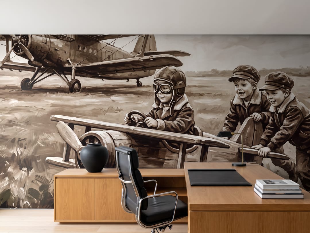 Vintage Aviators mural