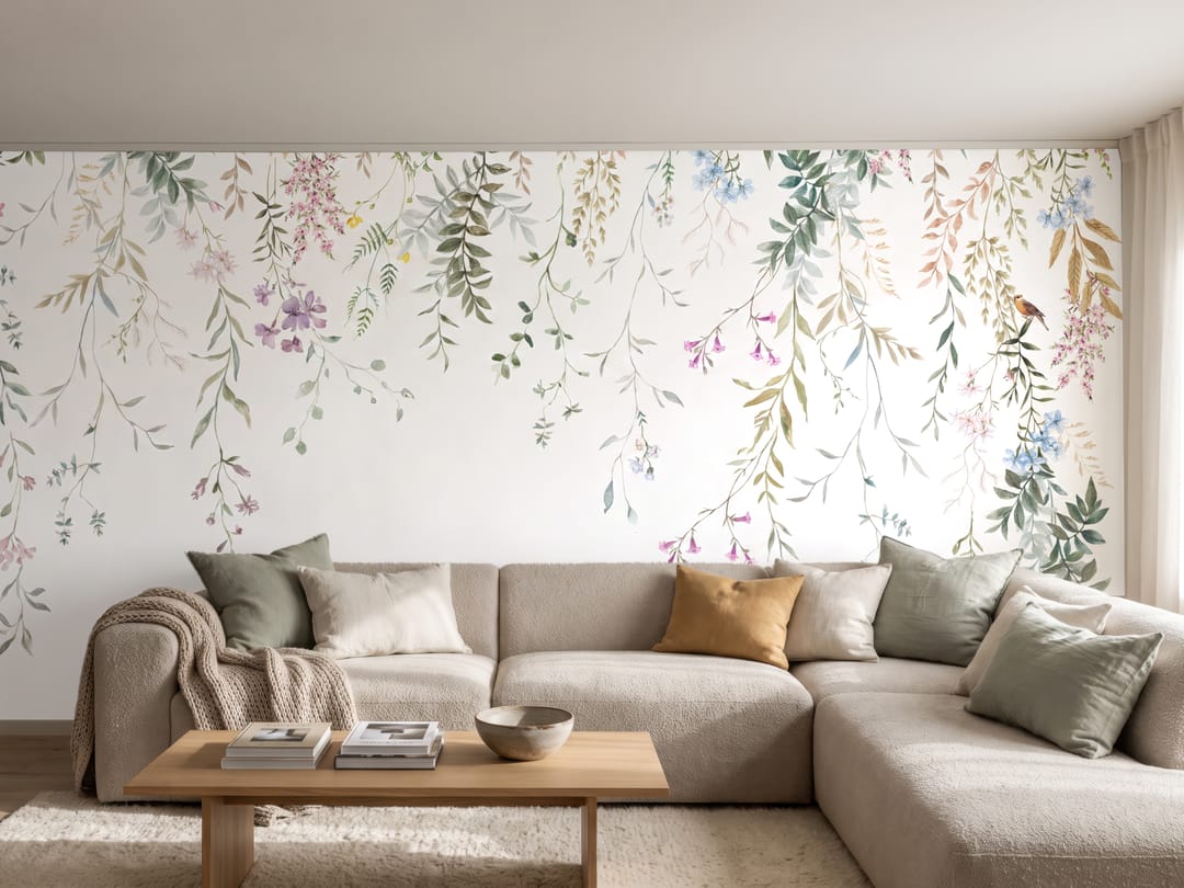 Wisteria Fall mural