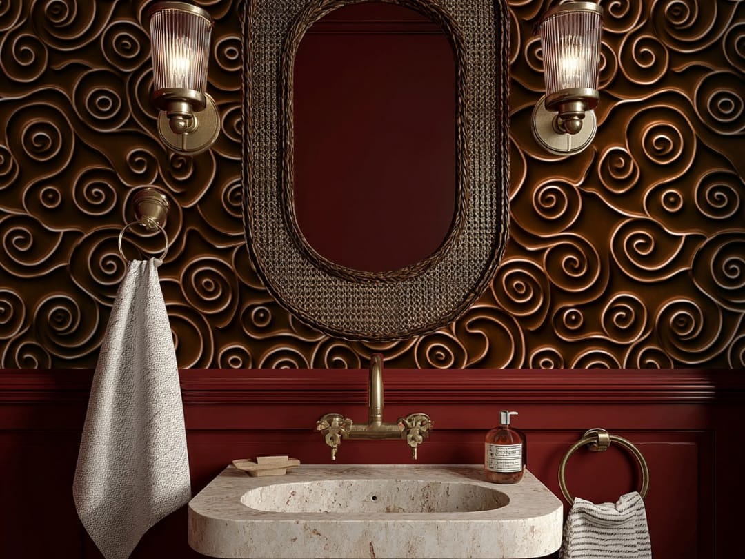 Gilded Swirl Dream wallpaper