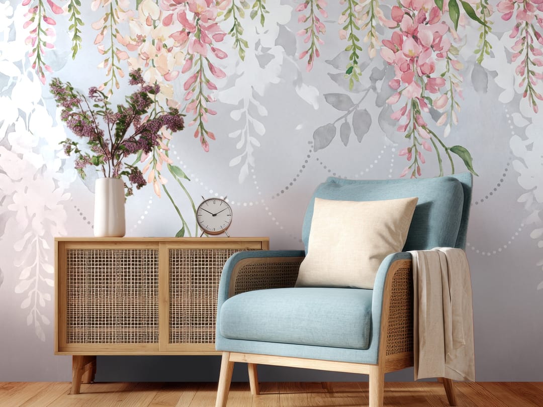 Wisteria mural