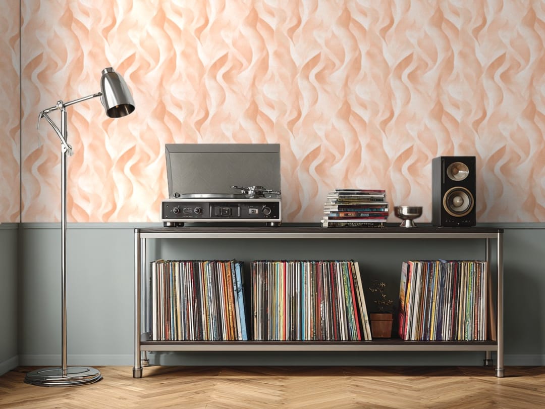 Whispering Waves - Cream wallpaper