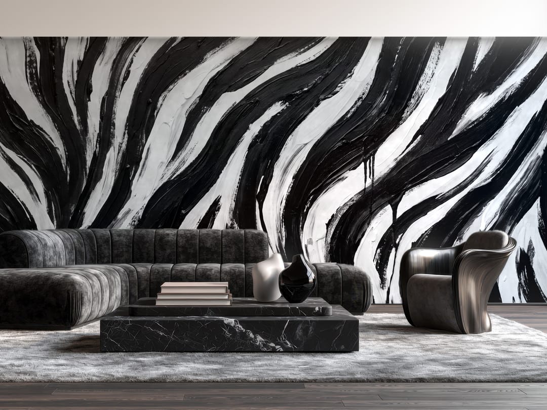 Zebra Flow mural