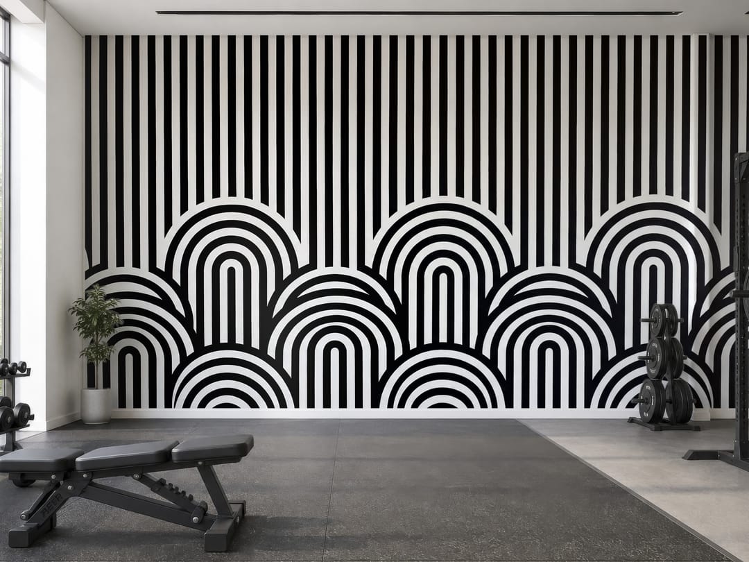 Linnen circuit mural