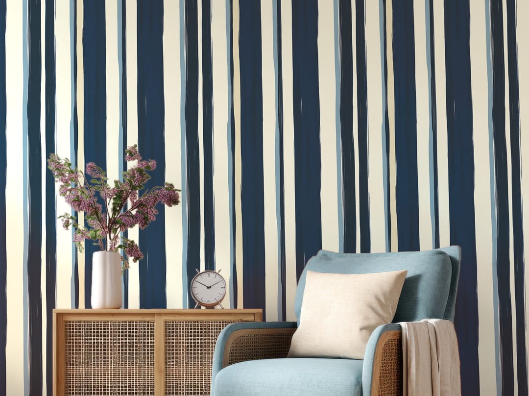 Lirio-stripe wallpaper