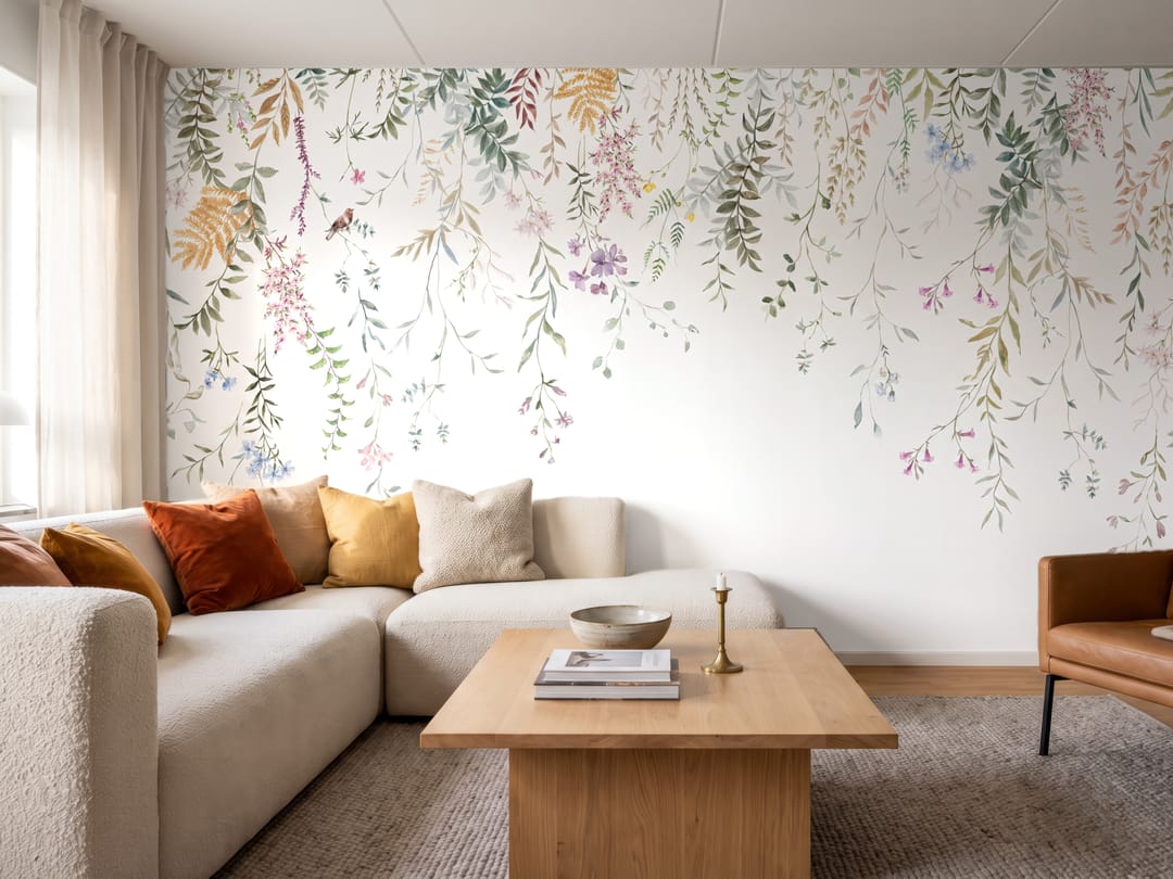 Wisteria Fall mural