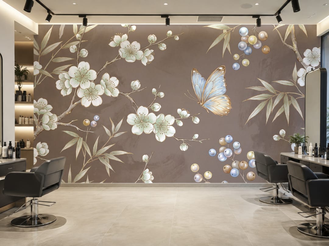 Bamboo Blossom mural