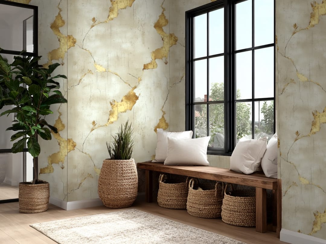 Golden Vein Elegance wallpaper