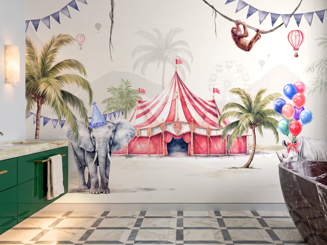 Carnival Vellum mural