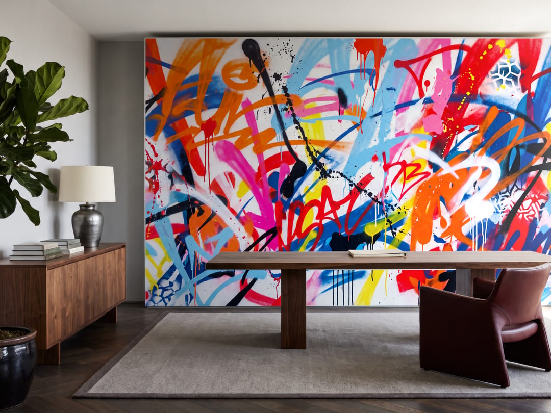 Graffito mural