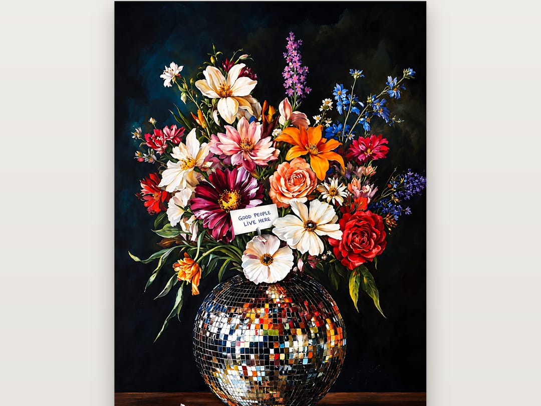 Mirrorball Bouquet poster