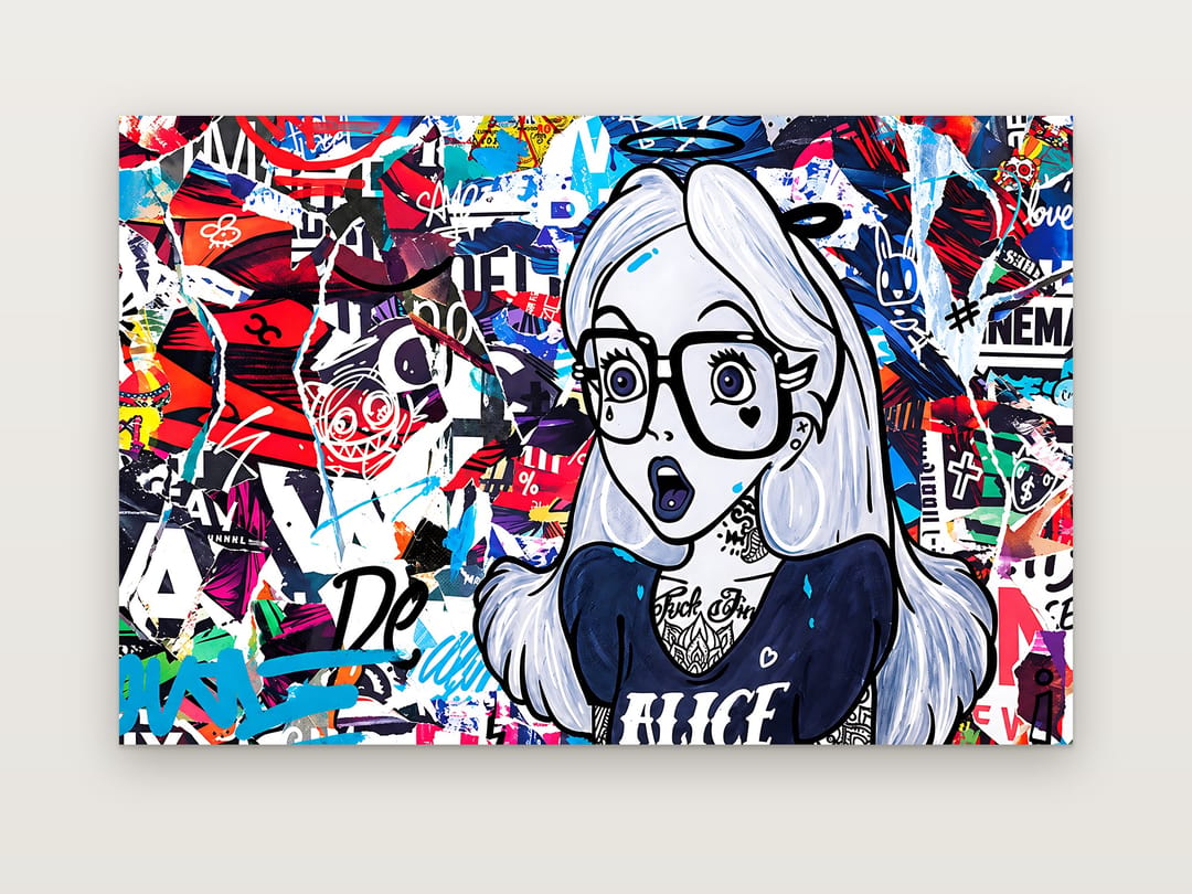 Torn Paper Angel poster