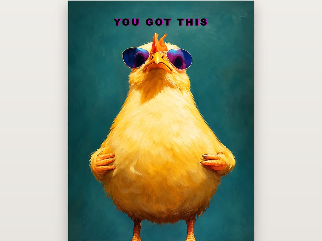 Chick with Swagger poster